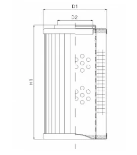 Filtrec - D135G25A - Hydraulikfilterelement (Druckfilter)