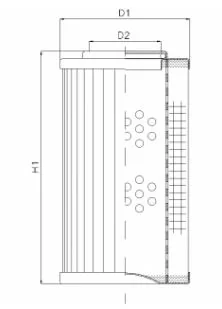 Filtrec - D137G01A - Hydraulikfilterelement (Druckfilter)