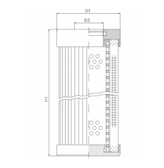 Filtrec - D141G01B - Hydraulikfilterelement (Druckfilter)