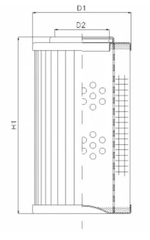 Filtrec - D141G03AV/ESD - Hydraulikfilterelement (Druckfilter)