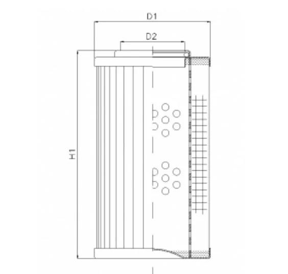 Filtrec - D141GW25AV - Hydraulikfilterelement (Druckfilter)