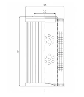Filtrec - D142G25AV/ESD - Hydraulikfilterelement (Druckfilter)
