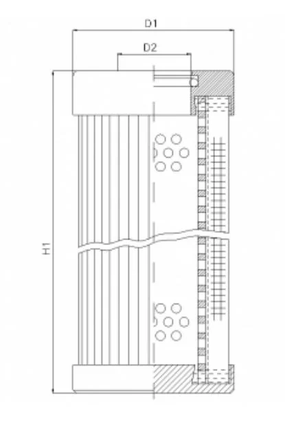 Filtrec - D142T40B - Hydraulikfilterelement (Druckfilter)