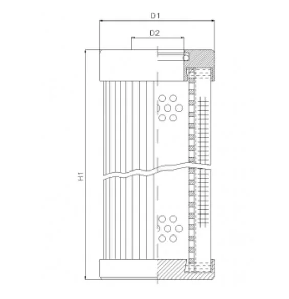 Filtrec - D151T60B - Hydraulikfilterelement (Druckfilter)