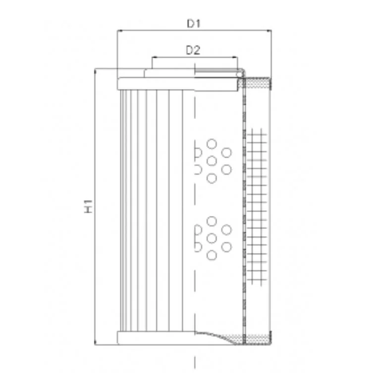 Filtrec - D153T25A - Hydraulikfilterelement (Druckfilter)