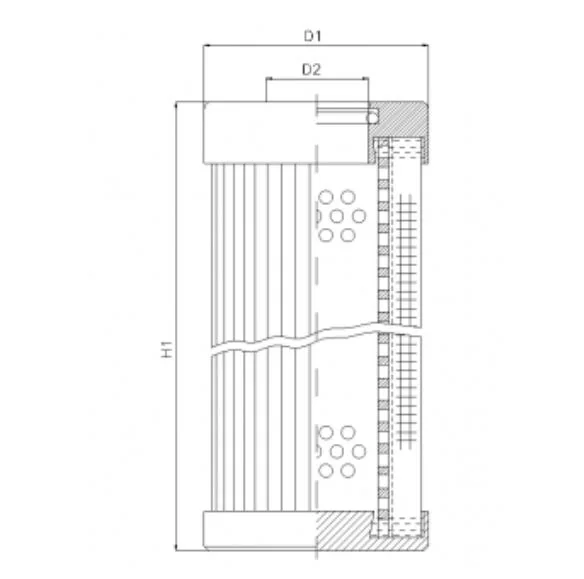 Filtrec - D154G10B - Hydraulikfilterelement (Druckfilter)