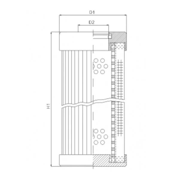 Filtrec - D154G25B - Hydraulikfilterelement (Druckfilter)