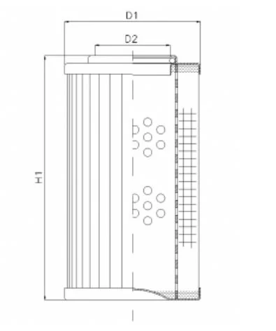 Filtrec - D155T25A - Hydraulikfilterelement (Druckfilter)