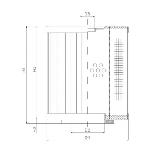 Filtrec - D220C25 - Hydraulikfilterelement (Druckfilter)