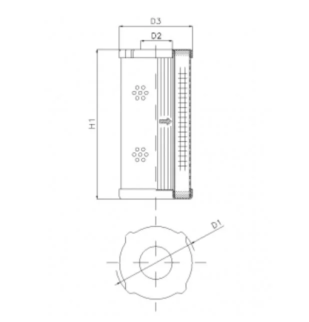 Filtrec - D410G06 - Hydraulikfilterelement (Druckfilter)