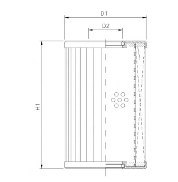 Filtrec - D651G03B - Hydraulikfilterelement (Druckfilter)
