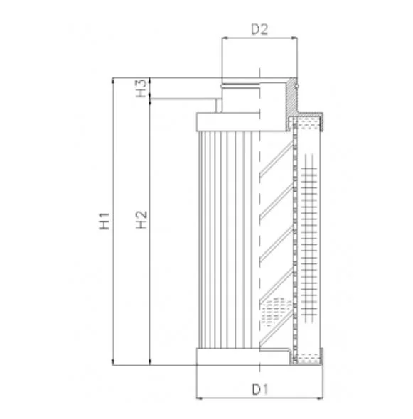 Filtrec - D721T40A - Hydraulikfilterelement (Druckfilter)