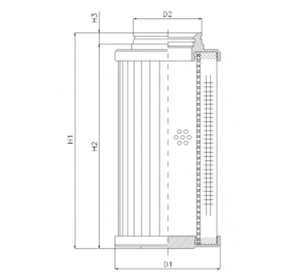 Filtrec - D732G03B - Hydraulikfilterelement (Druckfilter)