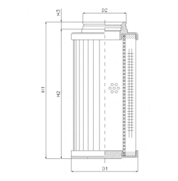 Filtrec - D732G03BV - Hydraulikfilterelement (Druckfilter)