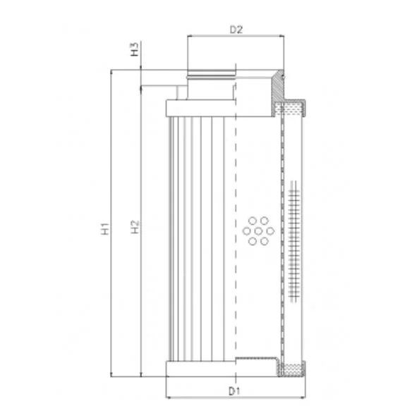 Filtrec - D732G25A - Hydraulikfilterelement (Druckfilter)