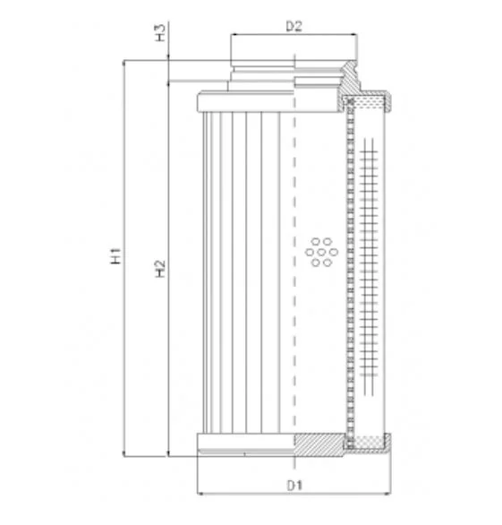 Filtrec - D732G25B - Hydraulikfilterelement (Druckfilter)