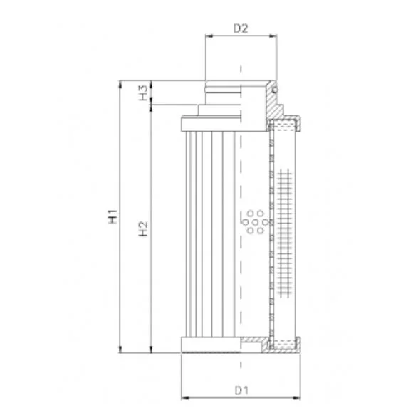 Filtrec - D790G03B - Hydraulikfilterelement (Druckfilter)
