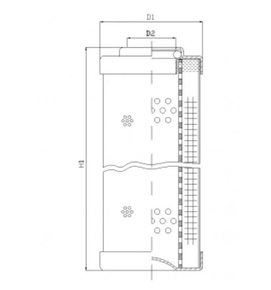 Filtrec - D821C10A - Hydraulikfilterelement (Druckfilter)
