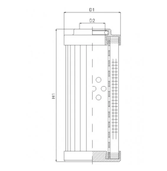 Filtrec - DHD140A20B - Hydraulikfilterelement (Druckfilter)