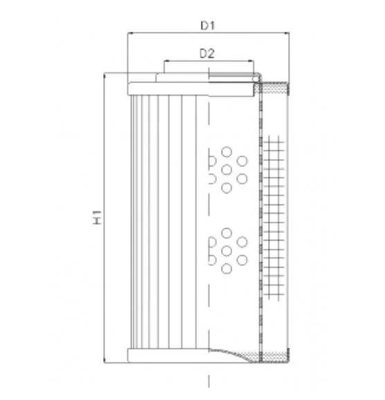 Filtrec - DHD280B100B - Hydraulikfilterelement (Druckfilter)