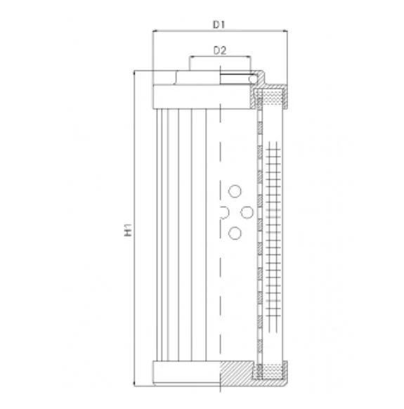 Filtrec - DHD30A03V - Hydraulikfilterelement (Druckfilter)