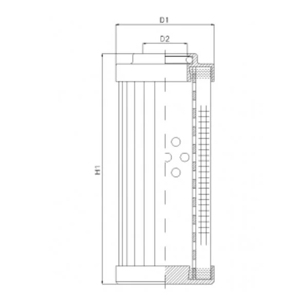 Filtrec - DHD30A05V - Hydraulikfilterelement (Druckfilter)