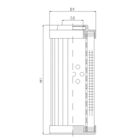Filtrec - DHD330H03V - Hydraulikfilterelement (Druckfilter)