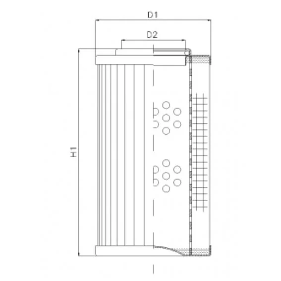 Filtrec - DHD35G20V - Hydraulikfilterelement (Druckfilter)
