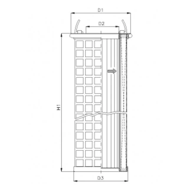 Filtrec - DHD450G20B - Hydraulikfilterelement (Druckfilter)