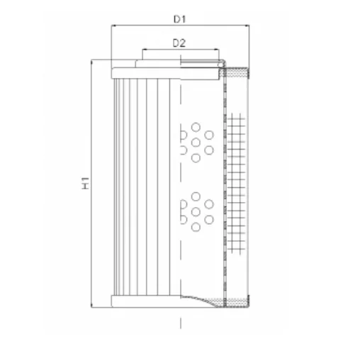 Filtrec - DHD60B50B - Hydraulikfilterelement (Druckfilter)