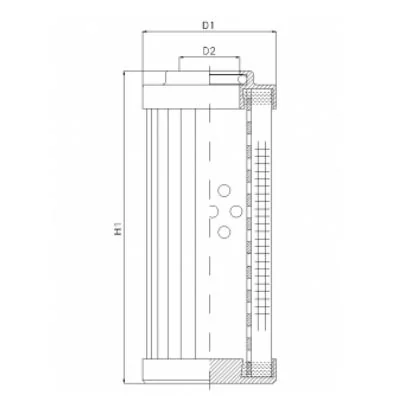 Filtrec - DHD660A10V - Hydraulikfilterelement (Druckfilter)