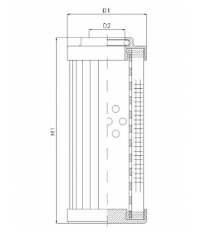 Filtrec - DHD660H03B/ESD - Hydraulikfilterelement (Druckfilter)