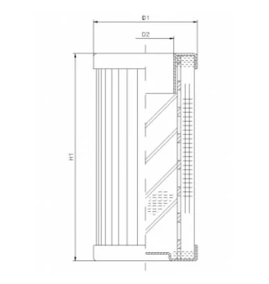 Filtrec - DMD0015B200B - Hydraulikfilterelement (Druckfilter)