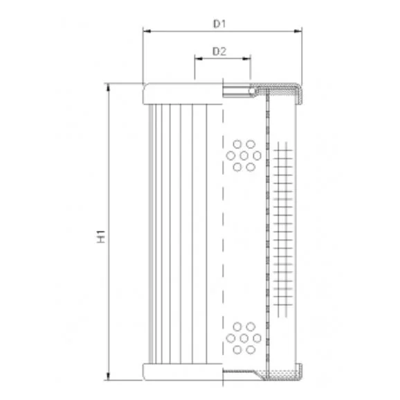 Filtrec - DMD034B40B - Hydraulikfilterelement (Druckfilter)