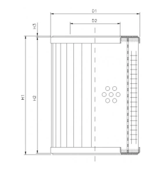 Filtrec - DMD087L10B - Hydraulikfilterelement (Druckfilter)
