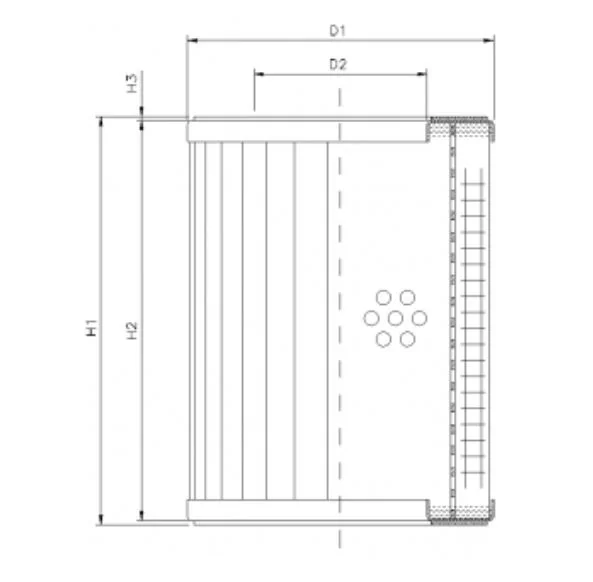 Filtrec - DMD146B25B - Hydraulikfilterelement (Druckfilter)