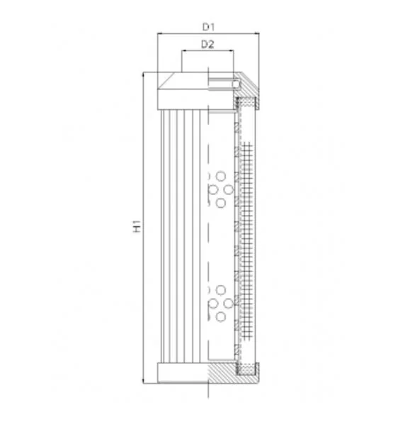 Filtrec - DMD149D20B - Hydraulikfilterelement (Druckfilter)