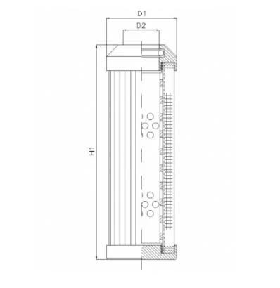 Filtrec - DMD149F03V - Hydraulikfilterelement (Druckfilter)