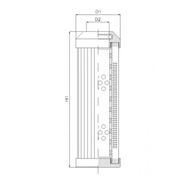 Filtrec - DMD243B25B - Hydraulikfilterelement (Druckfilter)