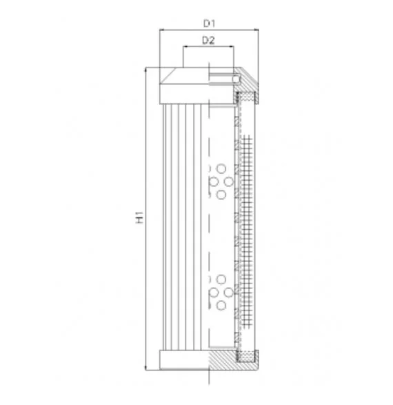 Filtrec - DMD243B40B - Hydraulikfilterelement (Druckfilter)