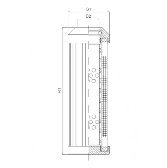 Filtrec - DMD243D20B - Hydraulikfilterelement (Druckfilter)