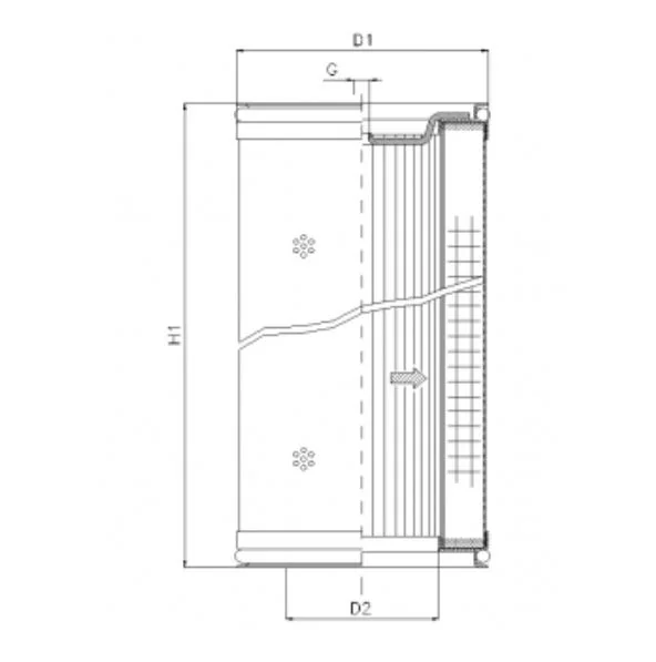 Filtrec - DMD753E10B - Hydraulikfilterelement (Druckfilter)
