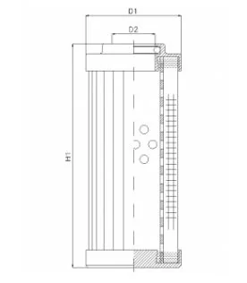 Filtrec - DVD20020W25B/1 - Hydraulikfilterelement (Druckfilter)