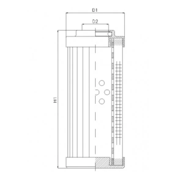 Filtrec - DVD2225W250B - Hydraulikfilterelement (Druckfilter)