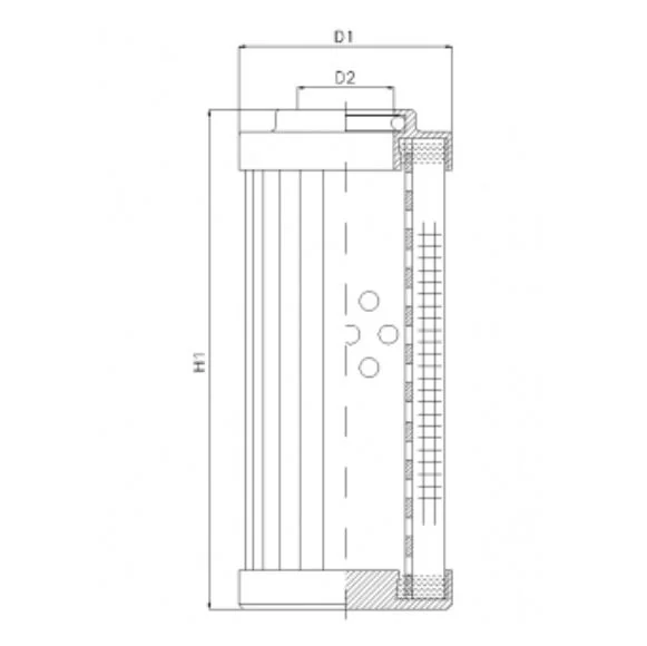 Filtrec - DVD2360W60B - Hydraulikfilterelement (Druckfilter)