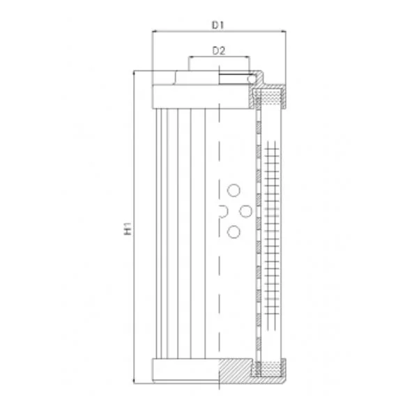 Filtrec - DVD256F05B - Hydraulikfilterelement (Druckfilter)