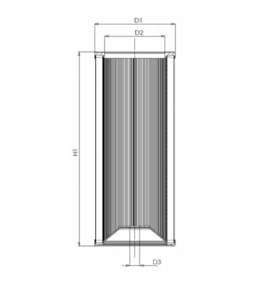 Filtrec - E711G10 - Hydraulikfilterelement (Rücklauffilter)