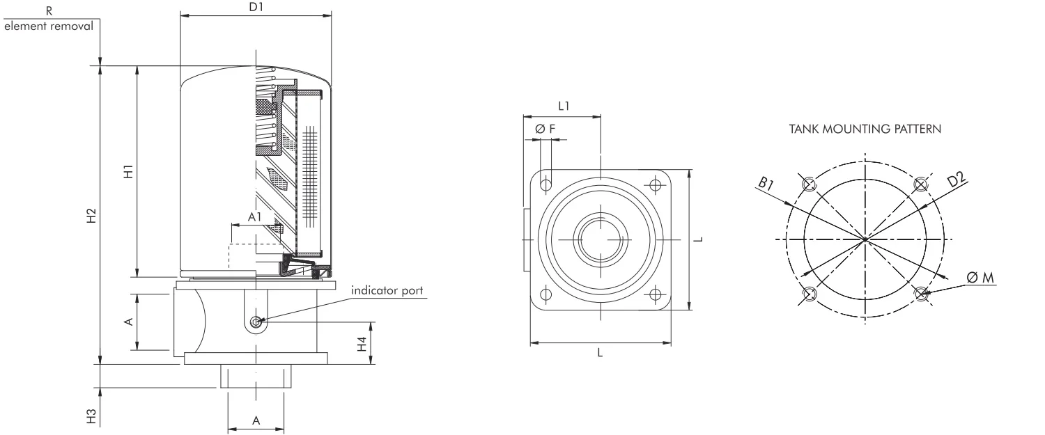 Filtrec - FA221G25BMBB7R9 - Rücklauffilter