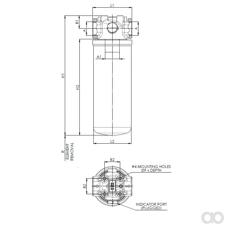 Filtrec - FA405G25BB4DT000S0 - Leitungsfilter (Druckfilter)