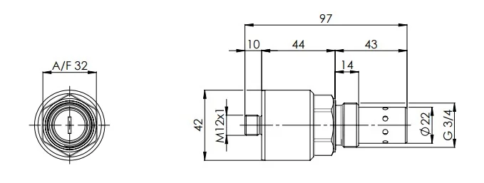 Filtrec - FMSS01S0 - Feuchtigkeits-u. Temperatursensor